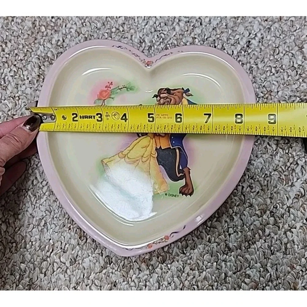 Disney Beauty and the Beast Children's Heart‎ Selandia Melamine  2 Piece Set